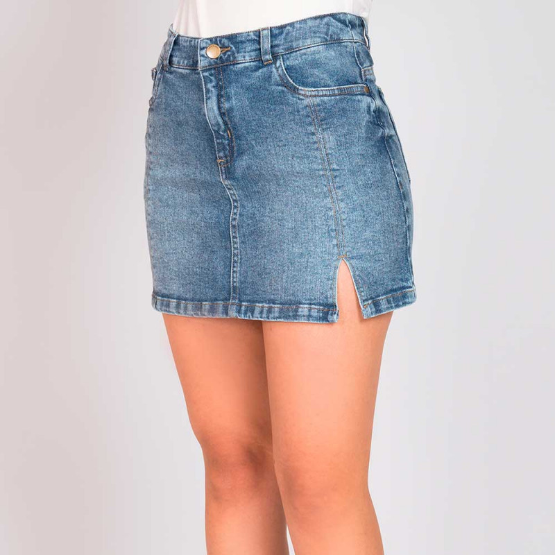 Mini Jeans Con Tajito Cod.1230506